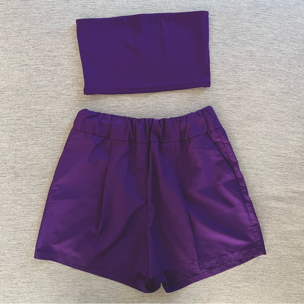 Express Body Contour Purple Matching Set